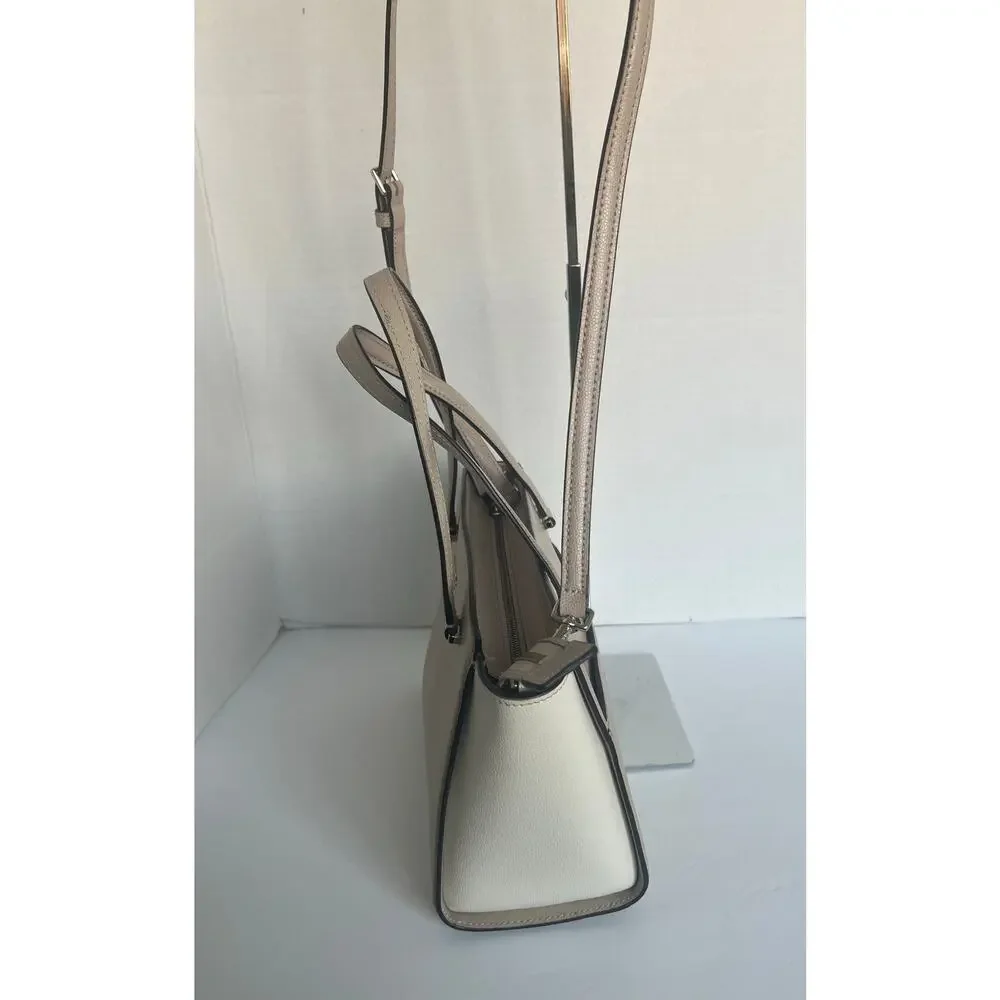 KATE SPADE 2-Way Leather Patterson Drive Geraldine Taupe Hand Crossbody Tote Bag